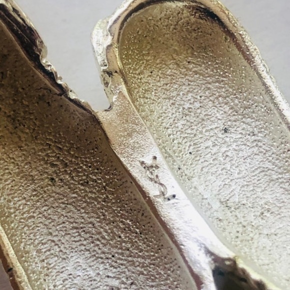 Signed YSL Yves Saint Laurent Silver Scroll Vintage Cuff Bracelet - Picture 5 of 9